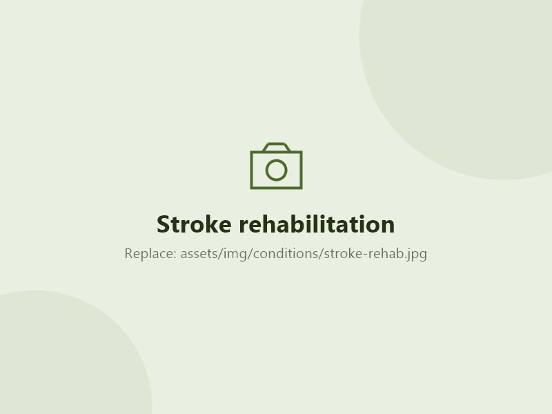 Physiotherapist helping a stroke patient practise walking