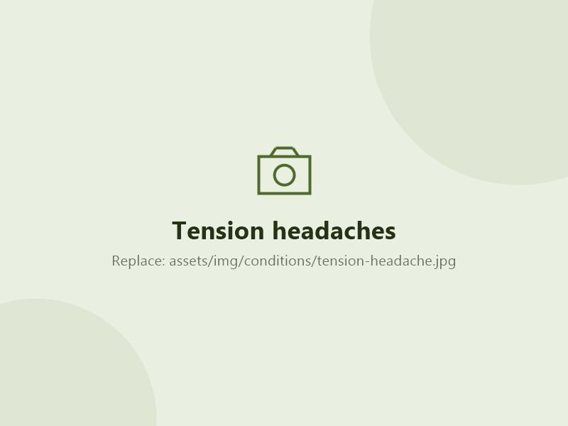 Person with a tension headache touching their temples